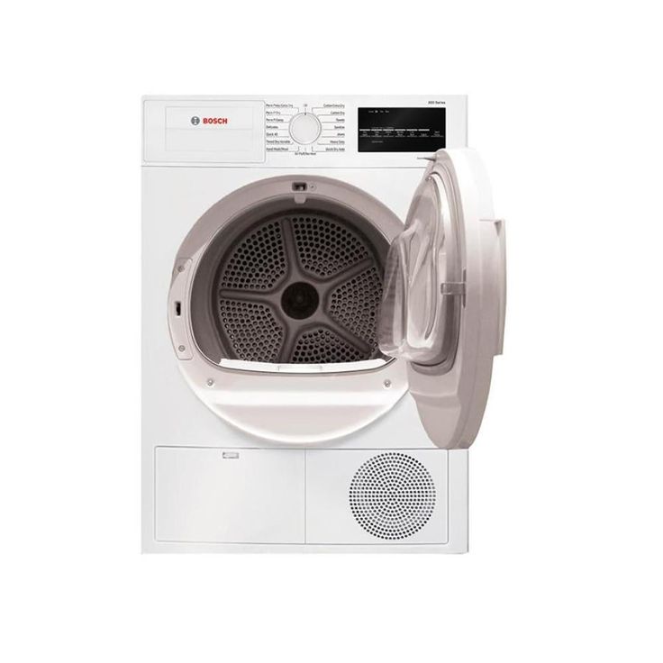 Bosch 300 4-cu ft Stackable Ventless Electric Dryer (White)