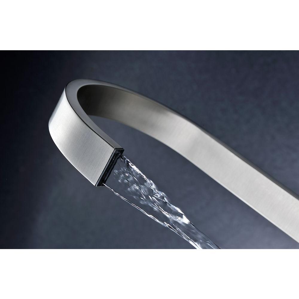 Opus Series Single-Handle Standard Kitchen Faucet in Brushed Nickel - Super Arbor