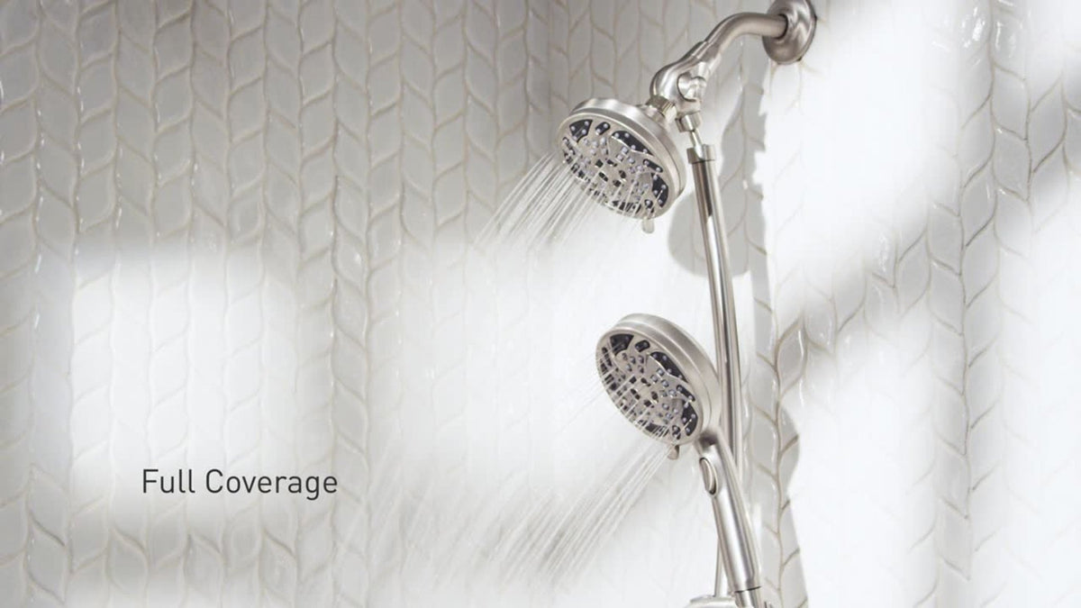 Moen Renewal Spot Resist Brushed Nickel 5-Spray Dual Shower Head, 1.75 GPM (6.6 LPM)