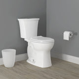 American Standard Edgemere White WaterSense Dual-Flush Elongated Chair-Height 2-Piece Toilet, 12-in Rough-In