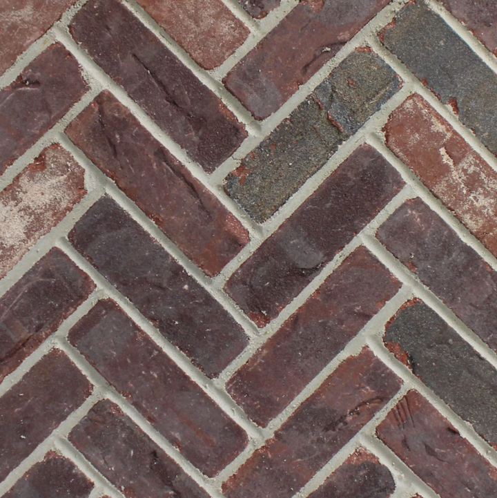 Rosewood Thin Brick Herringbone Panel