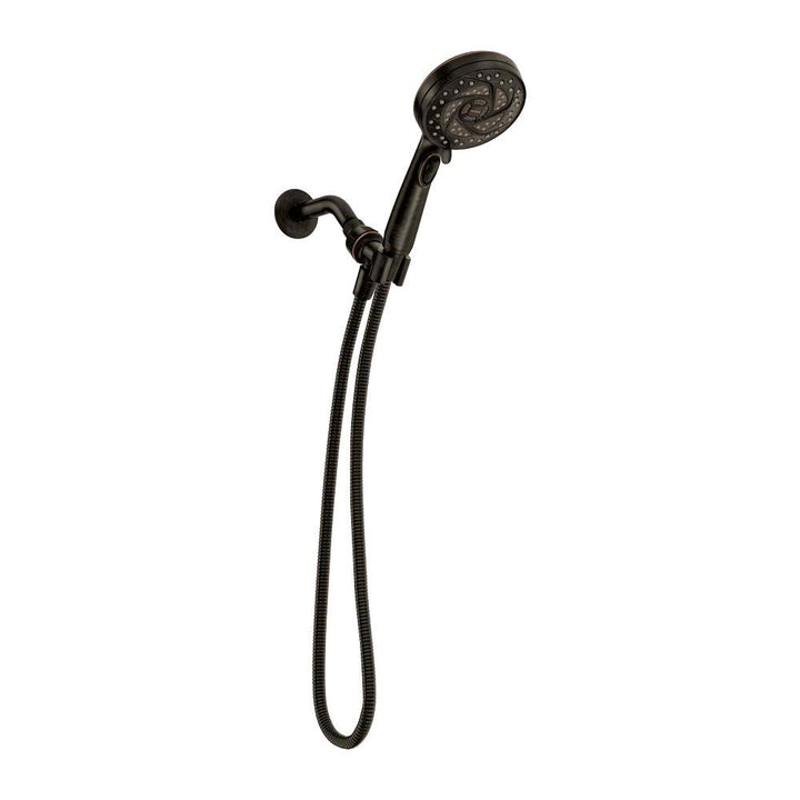 Propel 5-Spray 4.5 in. Single Wall Mount Low Flow Handheld Adjustable Shower Head in Mediterranean Bronze - Super Arbor