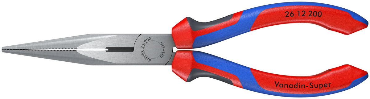 KNIPEX Comfort Grip 8-in Long Nose Pliers with Wire Cutter