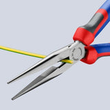 KNIPEX Comfort Grip 8-in Long Nose Pliers with Wire Cutter