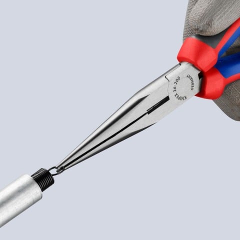 KNIPEX Comfort Grip 8-in Long Nose Pliers with Wire Cutter