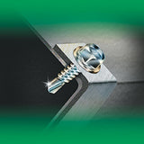 #14 x 2-1/2 in. External Hex-Washer Head Drill-Point Screw (120-Pack)