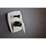 Tempo Series 1-Handle 1-Spray Tub and Shower Faucet in Brushed Nickel (Valve Included) - Super Arbor
