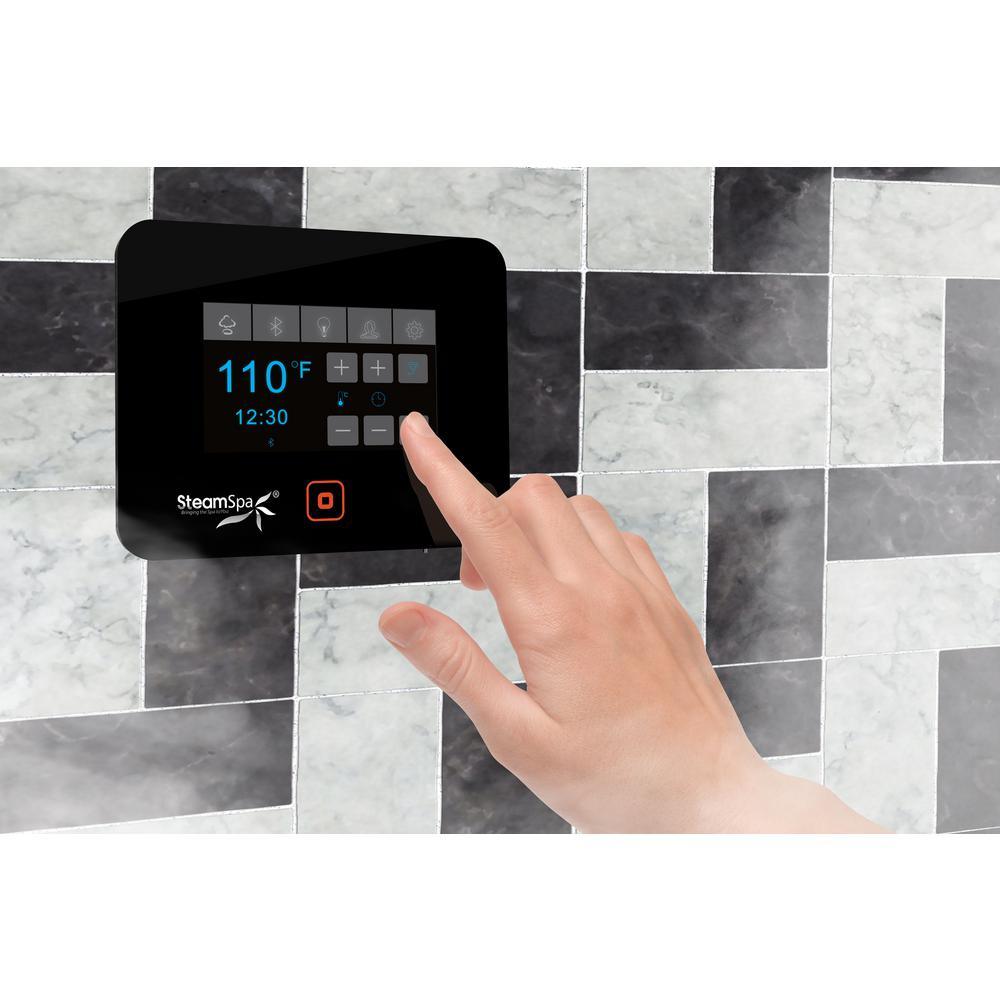 Black Series Bluetooth 12kW QuickStart Steam Bath Generator Package in Oil Rubbed Bronze - Super Arbor