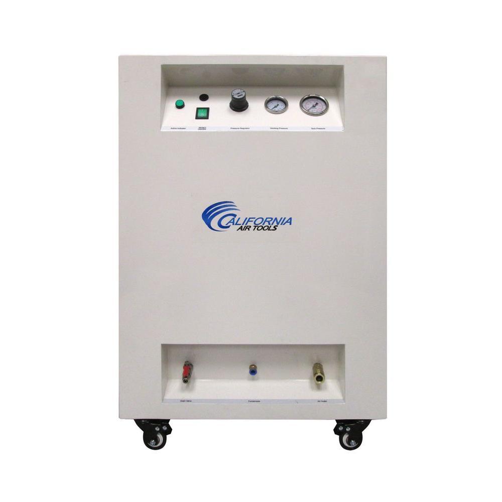 10 gal. 2.0 HP Ultra Quiet and Oil-Free Electric Air Compressor in Sound Proof Cabinet - Super Arbor