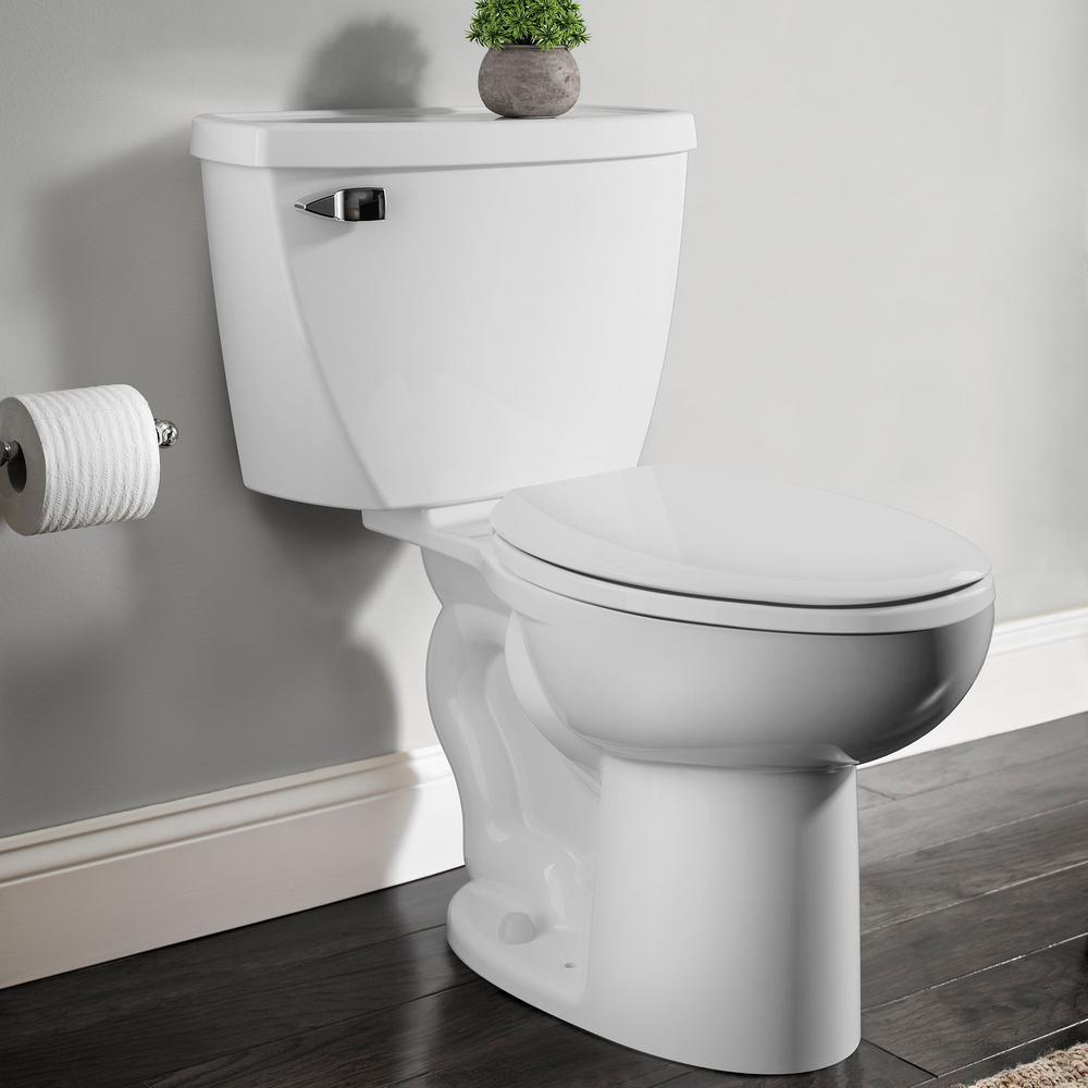 Cadet 2-Piece 1.6 GPF Tall Height Pressure-Assisted Elongated Toilet in White, Seat Not Included - Super Arbor