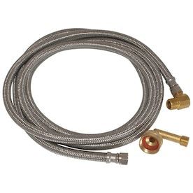 EASTMAN 8-ft L 3/8-in Compression Inlet x 3/8-in Pipe Thread Outlet Braided Stainless Steel Dishwasher Connector