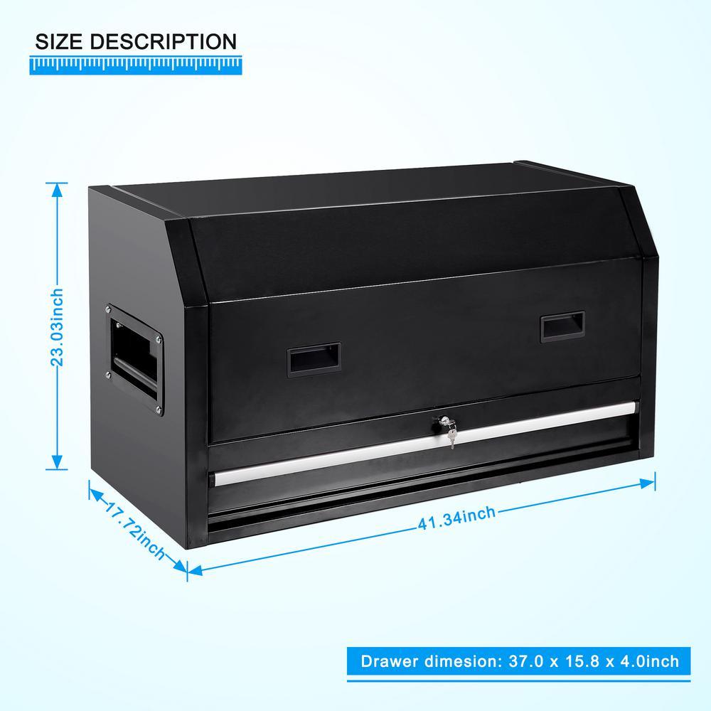 42 in. 1-Drawer Top Tool Chest in Black - Super Arbor