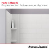 American Standard Ovation Curve 60 in. W x 60 in. H 3-Piece Glue-Up Alcove Tub Surrounds, Arctic White