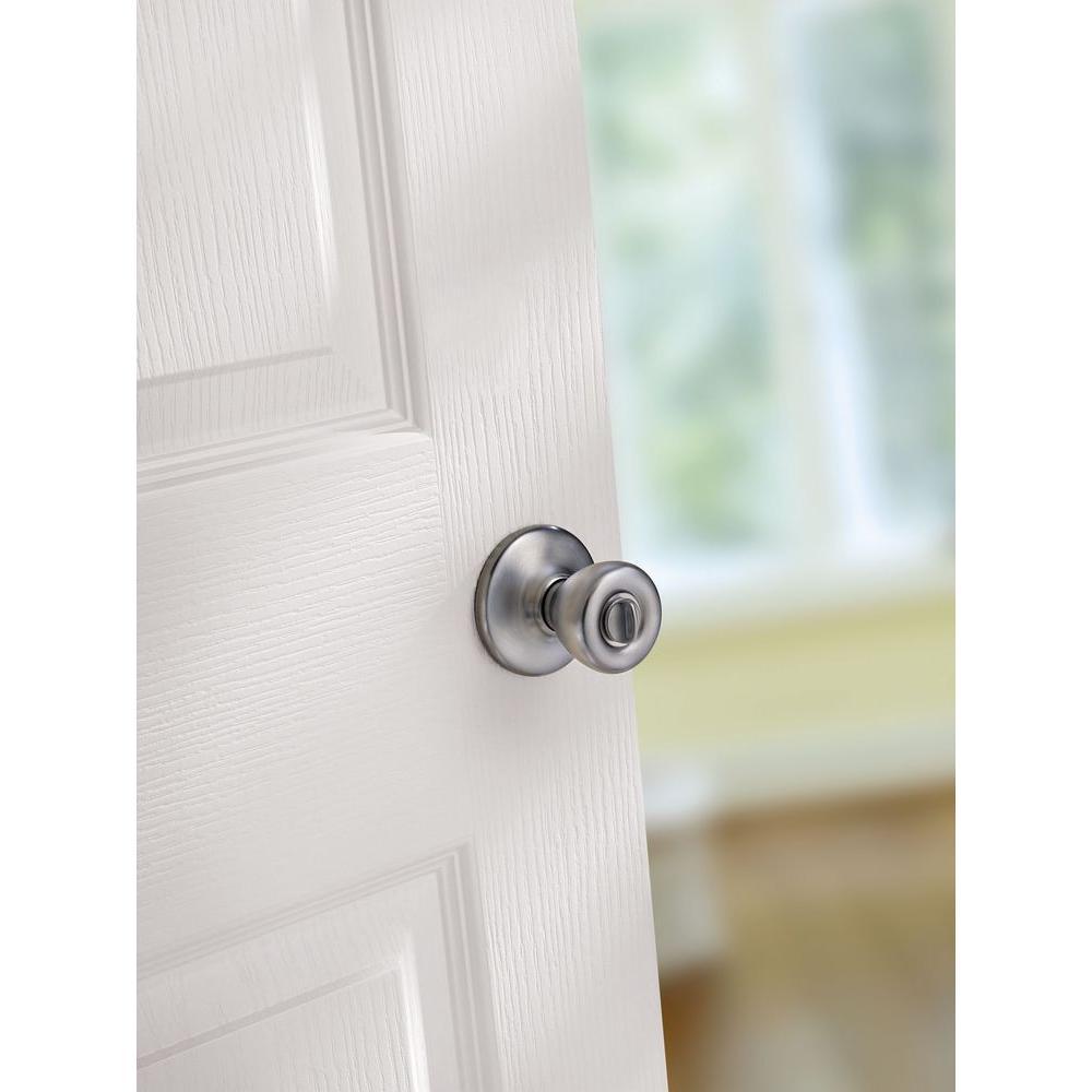 Tylo Satin Chrome Bed/Bath Door Knob - Super Arbor