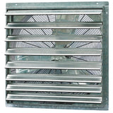 3852 CFM Silver Electric Powered Gable Mount Shutter Fan/Vent - Super Arbor