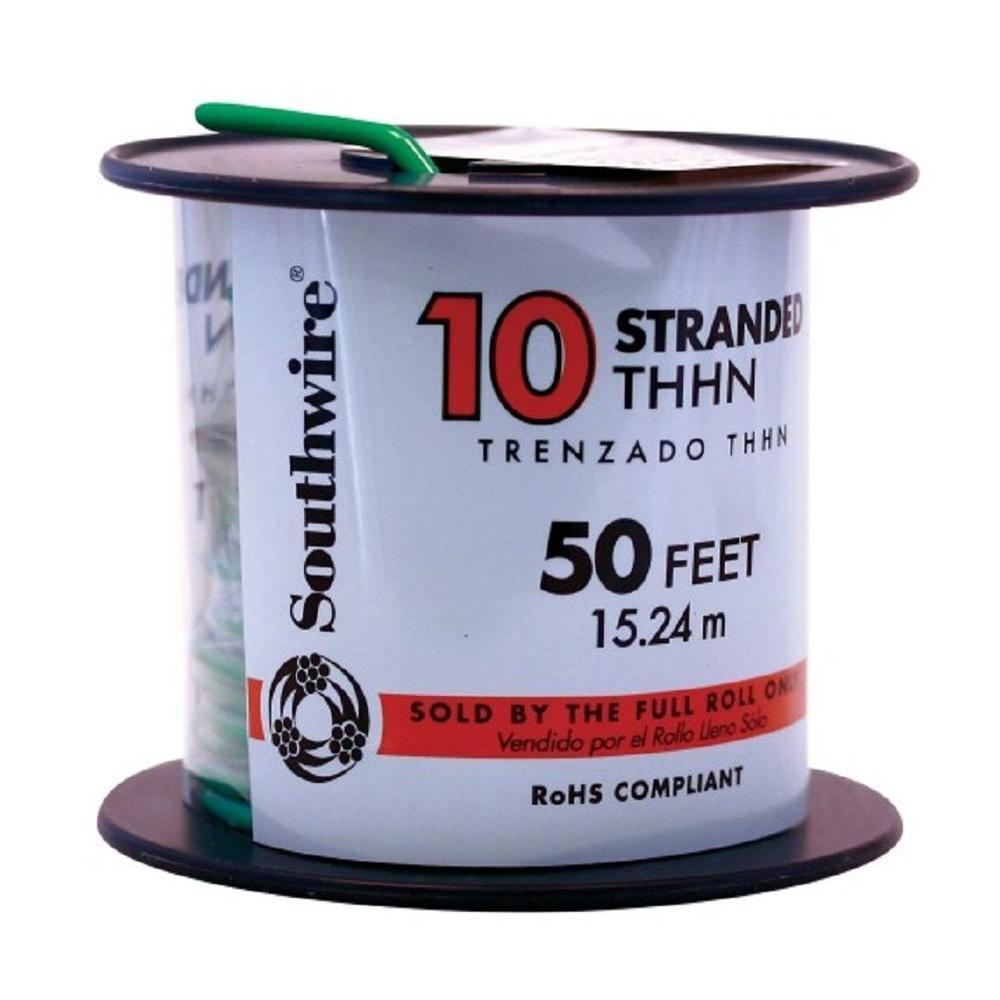 500 ft. 10 Black Stranded CU THHN Wire - Super Arbor