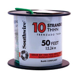 500 ft. 10 Black Stranded CU THHN Wire - Super Arbor