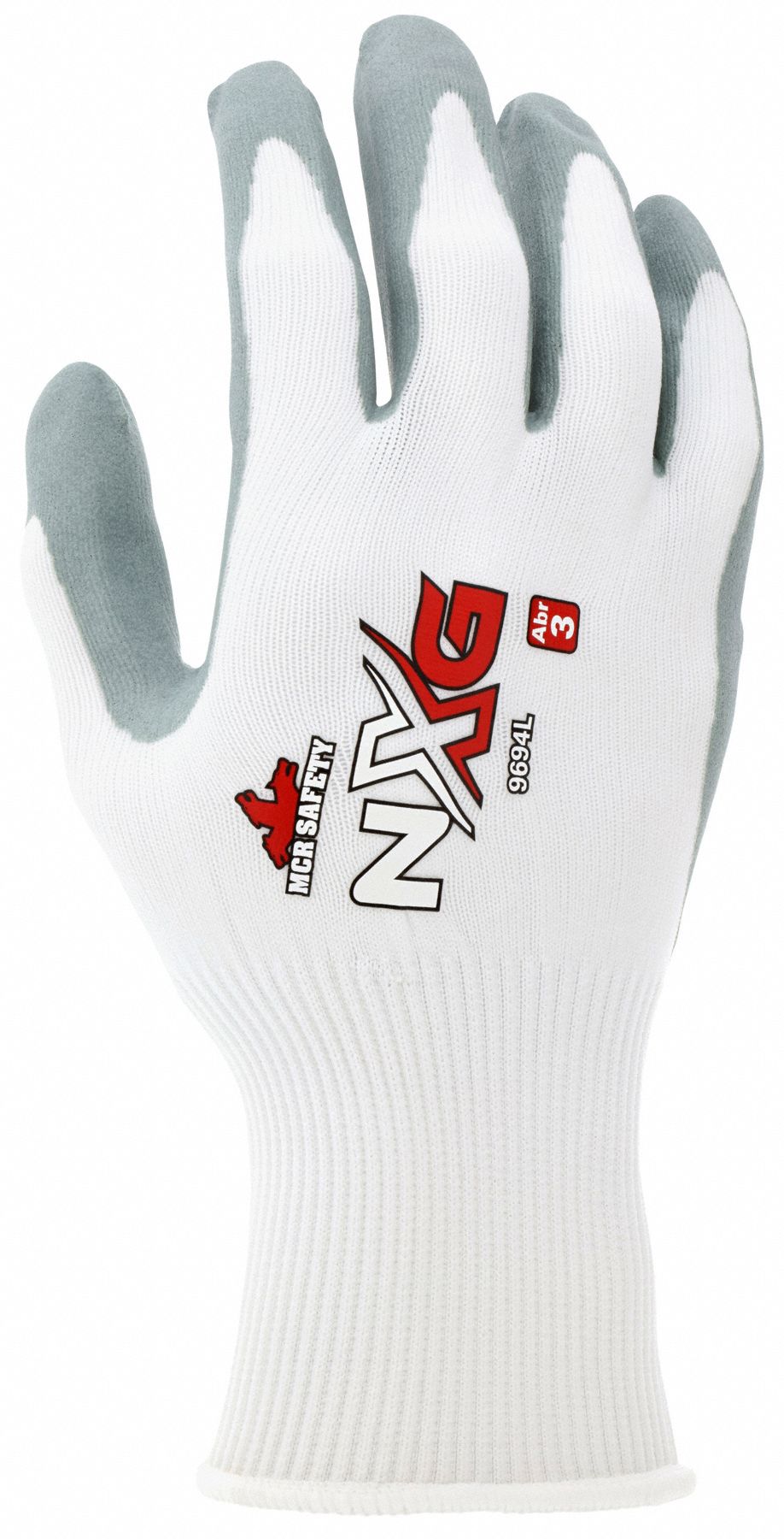 MCR SAFETY NXG 9694 Foam Nitrile Palm Dipped Safety Gloves - Size L (9)