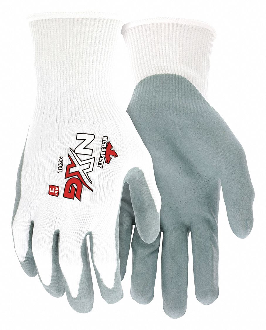 MCR SAFETY NXG 9694 Foam Nitrile Coated Gloves - Size Small, 12 Pack