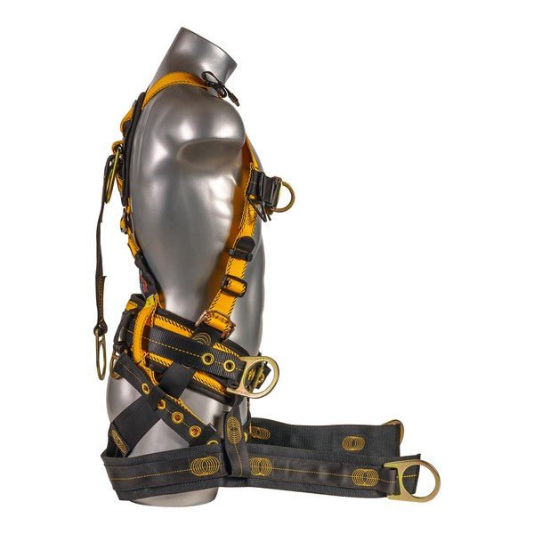 Kapture 5 Point Element Full Body Harness - Oil & Gas Derrick Series - 7 D-Rings - Tongue Buckle Legs - Shoulder Pads & Waist Belt - Bosun Chair - All Sizes image 7