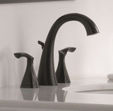Delta Sandover Matte Black 2-handle Widespread WaterSense Bathroom Sink Faucet with Drain