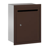 2240 Series Bronze Standard Recessed-Mounted Private Letter Box with Commercial Lock - Super Arbor