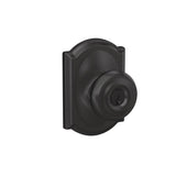 Bowery Matte Black Keyed Entry Door Knob - Super Arbor