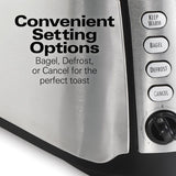 4-Slice Black Long Slot Toaster