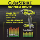 18-Volt ONE+ Cordless 1/4 in. Hex QuietSTRIKE Pulse Driver (Tool-Only) with Belt Clip