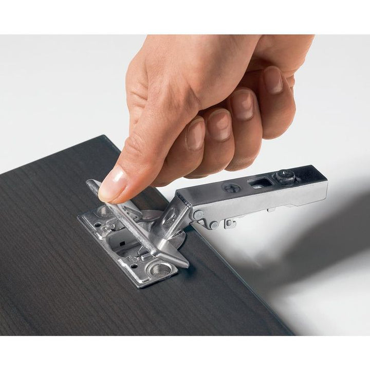 Concealed Full Overlay 1- 3/8 in. (35 mm) Frameless Hinge, Toolless Clip-On Cup assembly (10-Pack)