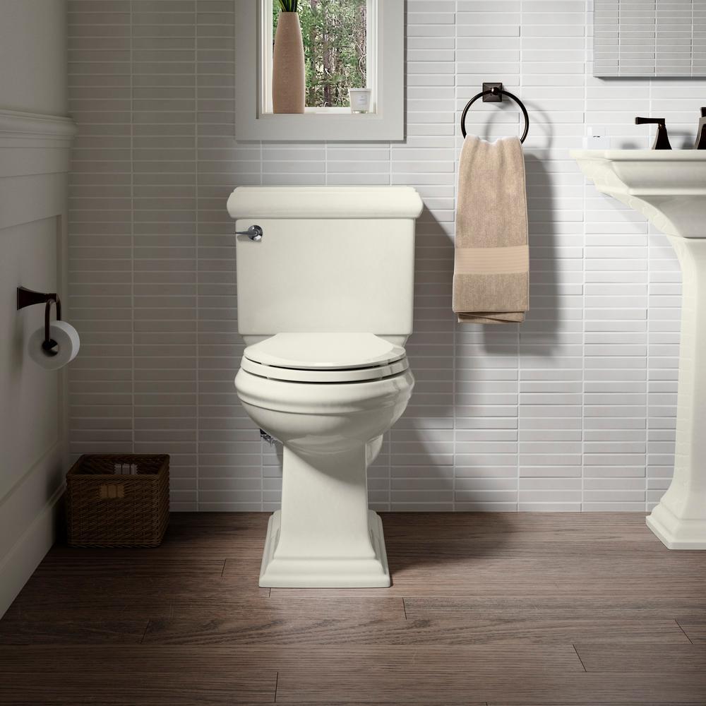 Memoirs Classic 2-Piece 1.28 GPF Single Flush Elongated Toilet with AquaPiston Flush Technology in Biscuit - Super Arbor