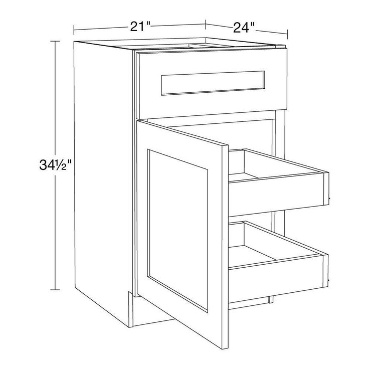 Home Decorators Collection Newport 21 in. W x 24 in. D x 34.5 in. H Assembled Plywood Base Kitchen Cabinet in Cinnamon with 2ROT Soft Close LH