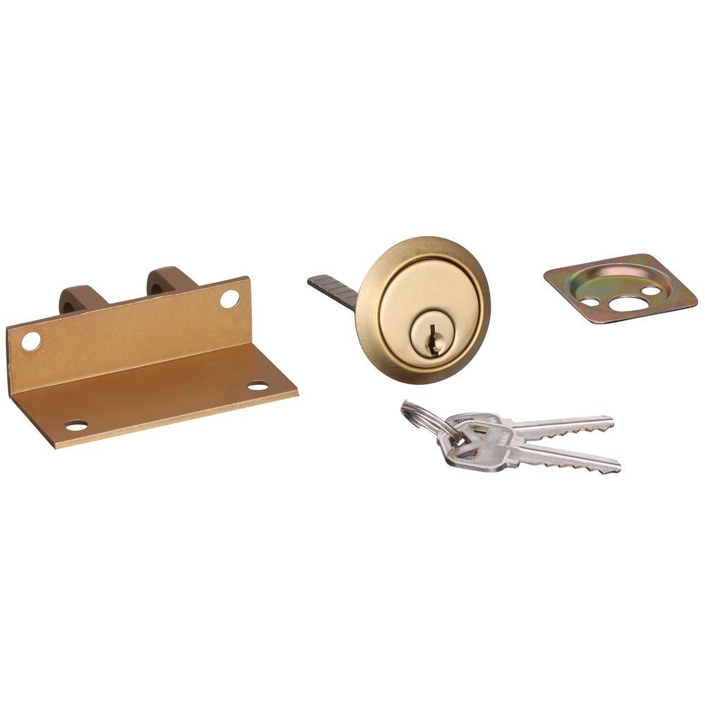 Jimmy-Resistant Deadlock, Diecast, Brass Color, Angle Strike, Double Cylinder - Super Arbor