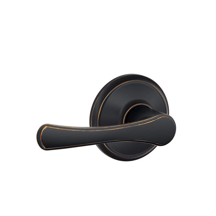 Schlage Avila Aged Bronze Passage Lever, Right or Left Handed