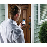 Camelot Aged Bronze Sense Smart Door Lock with Georgian Knob Door Handleset - Super Arbor