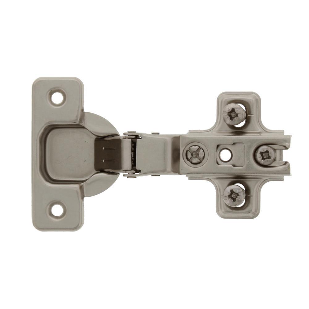 Self-Closing Concealed Frameless Cabinet Hinge with Half Overlay (2-Pack) - Super Arbor