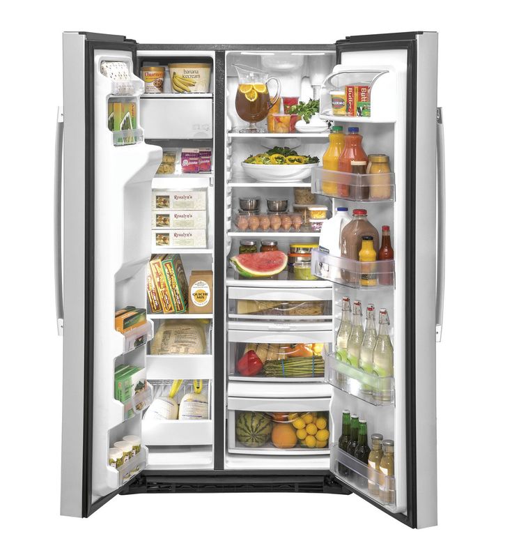 GE 21.8 cu. ft. Side by Side Refrigerator in Fingerprint Resistant Stainless Steel, Counter Depth