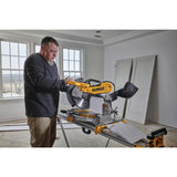 15 Amp Corded 12 in. Compound Double Bevel Miter Saw - Super Arbor