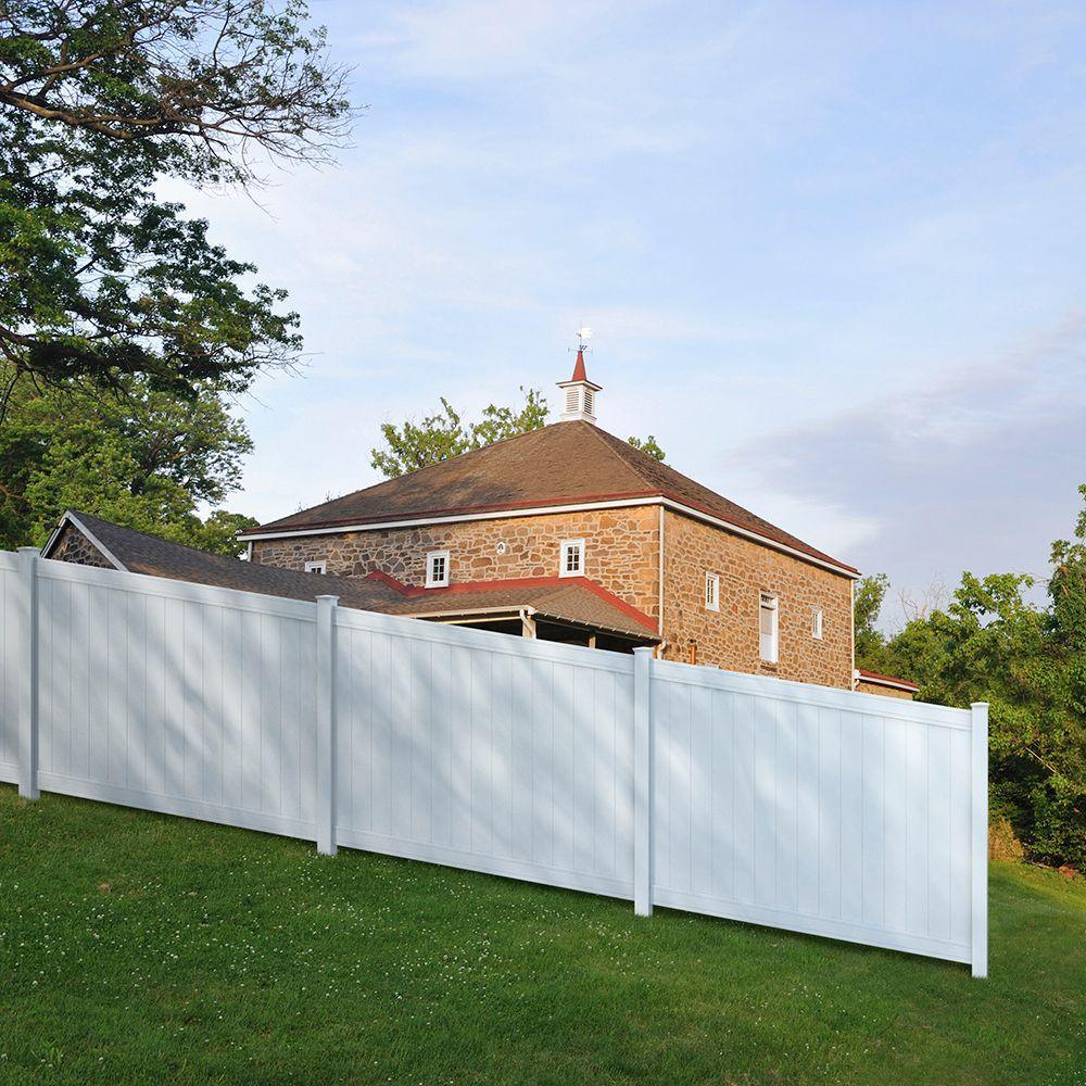 Pro- Series 6 ft. H x 6 ft. W Vinyl Woodbridge Privacy Fence Panel - Super Arbor