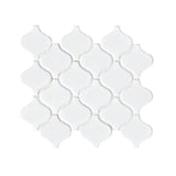 MSI Retro Bianco Arabesque 10.63 in. x 8.84 in. x 6mm Matte Porcelain Mesh-Mounted Mosaic Tile (10.95 sq. ft. / case)