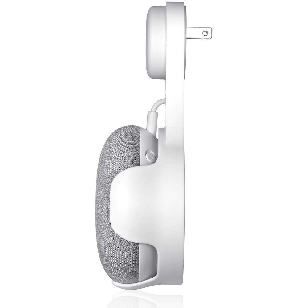 AC Outlet Mount Compatible with Google Home Mini - (Not Compatible with Google Nest Mini 2nd Gen) in White (2-Pack) - Super Arbor