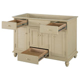 Cottage 48 in. W Bath Vanity Cabinet Only in Antique White - Super Arbor