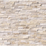 Alaska Gray 3D Ledger Panel 6 in. x 24 in. Honed Marble Wall Tile (10 cases / 60 sq. ft. / pallet)