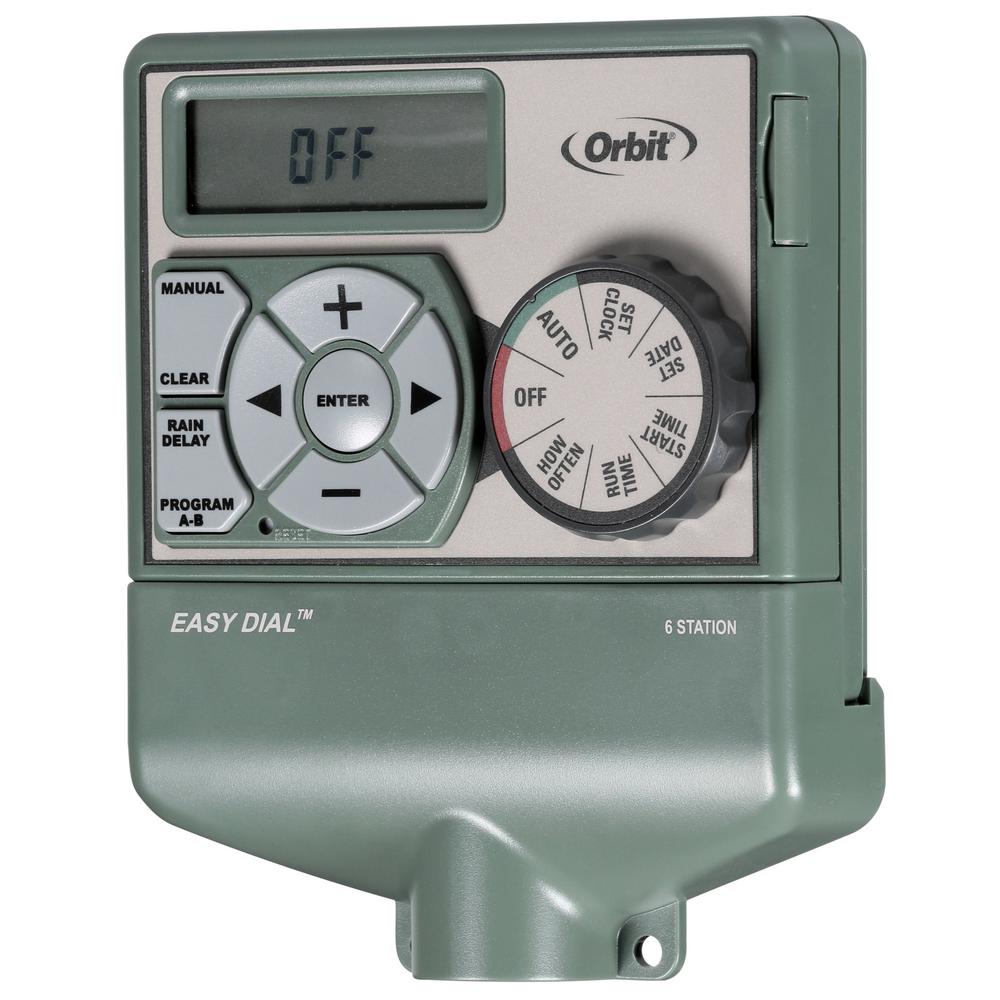6-Zone Easy-Dial Sprinkler Timer - Super Arbor