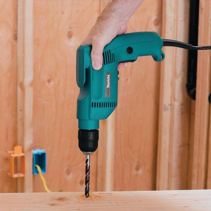 4.9 Amp 3/8 in. Corded Low Noise (79dB) Variable Speed Drill with Keyless Chuck and Hard Case