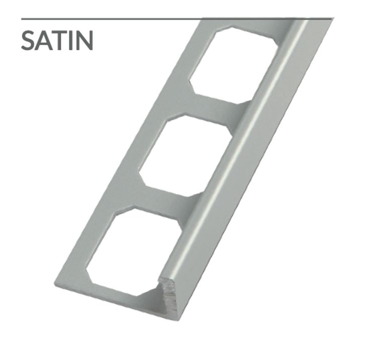L-Shape Edge 1/2 in. Brushed Nickel Profile