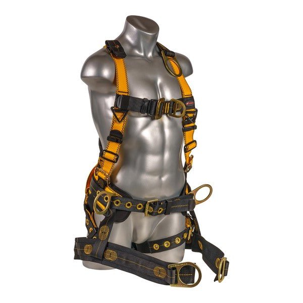 Kapture 5 Point Element Full Body Harness - Oil & Gas Derrick Series - 7 D-Rings - Tongue Buckle Legs - Shoulder Pads & Waist Belt - Bosun Chair - All Sizes image 8