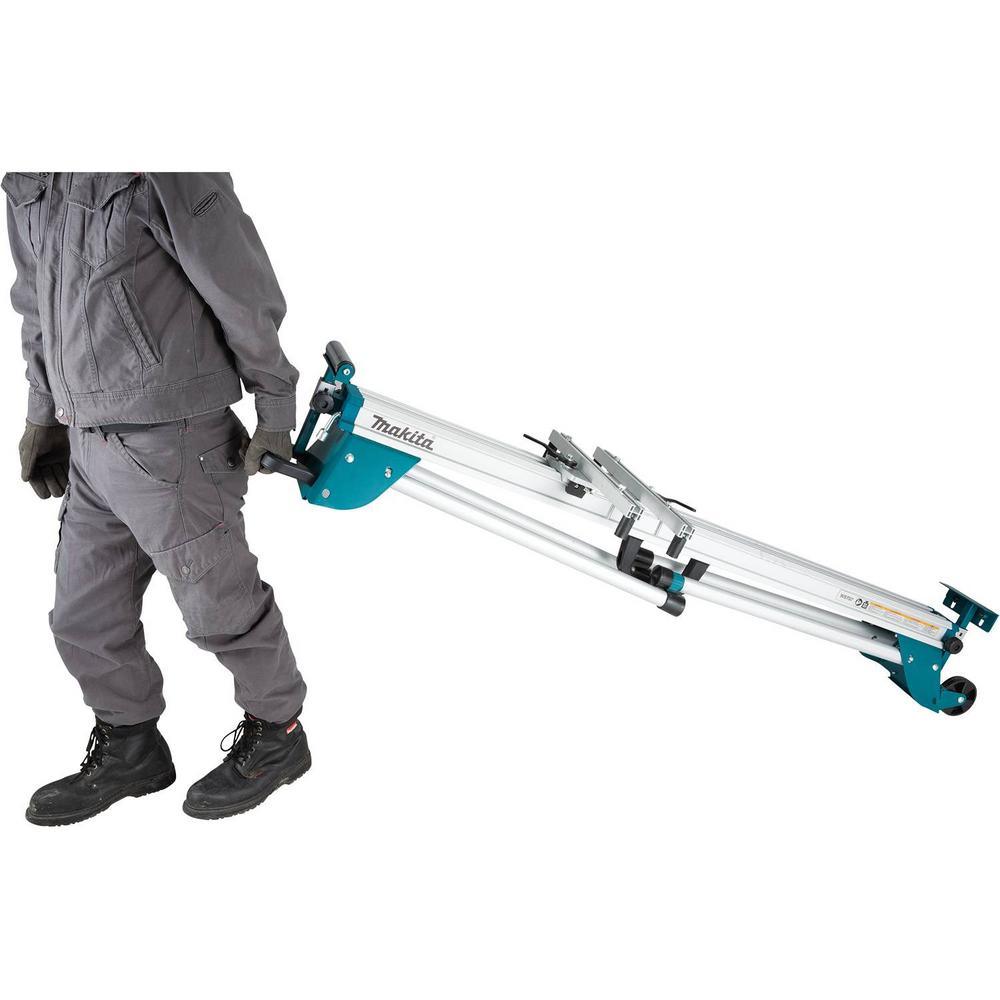 33.5 in. x 69.5 in. Folding Rolling Miter Saw Stand - Super Arbor