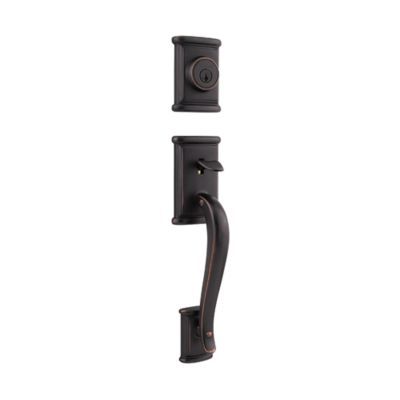 Kwikset Ashfield Venetian Bronze Smartkey Single-Cylinder Deadbolt Keyed Entry Door Handleset Ashfield