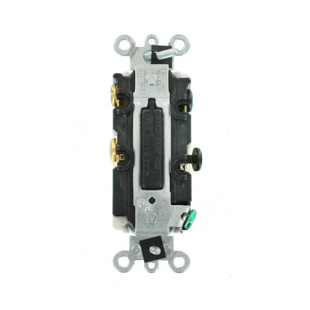 15 Amp Decora Residential Grade 4-Way Lighted Rocker Switch, White - Super Arbor